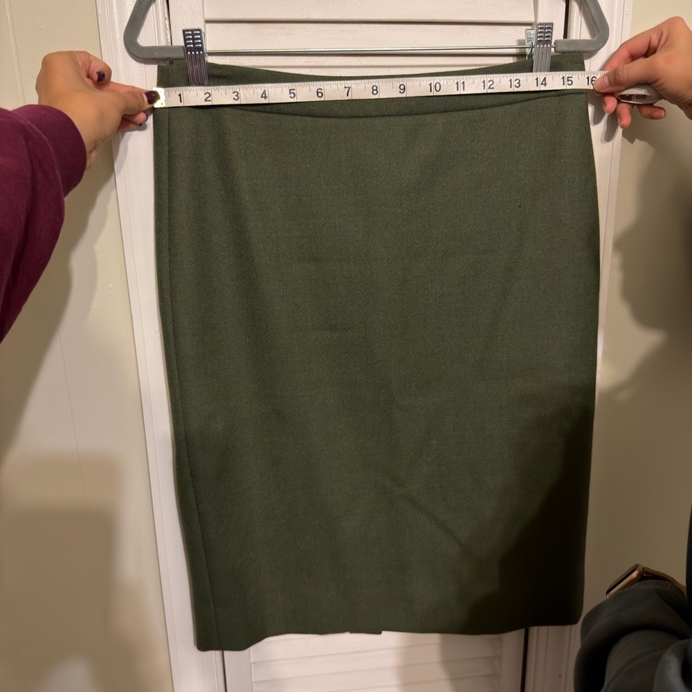 J. Crew Wool Midi Skirt